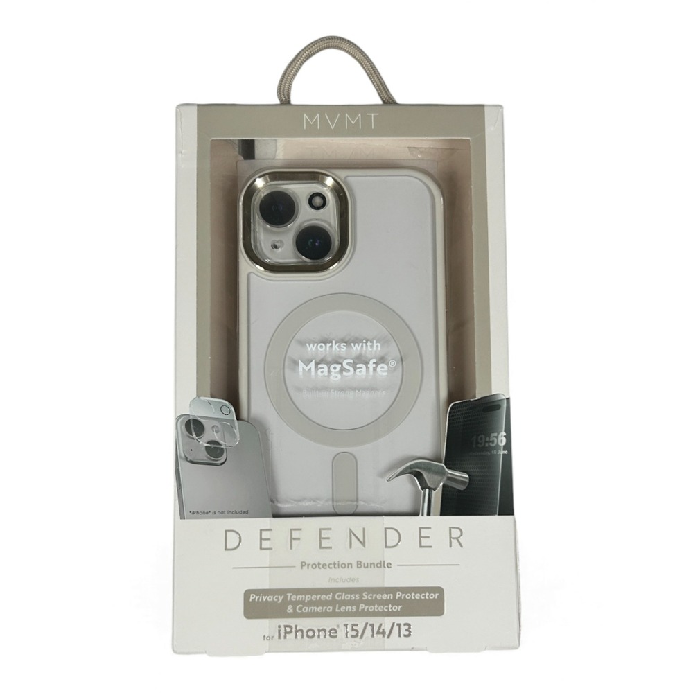 MVMT Bundle‎ for iPhone 15 14 13 Privacy Screen Lens Protector MagSafe Case